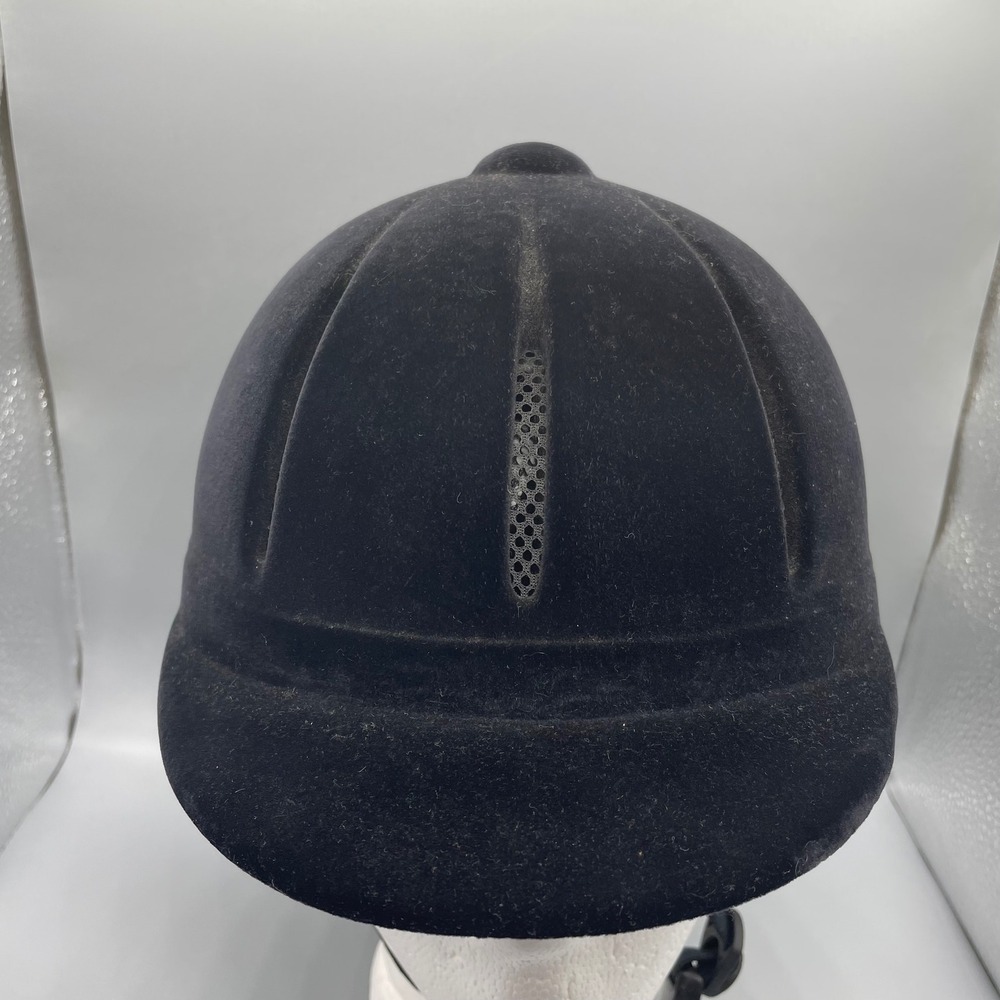 Troxel Capriole Black Velvet Equestrian Riding Helmet SEI Certified Medium